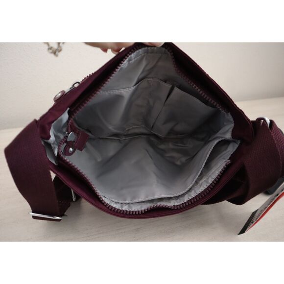 Kipling KIB7V9-1EJ Women's O/S Dark Plum/Black Syro Set Crossbody Bag - Picture 7 of 16